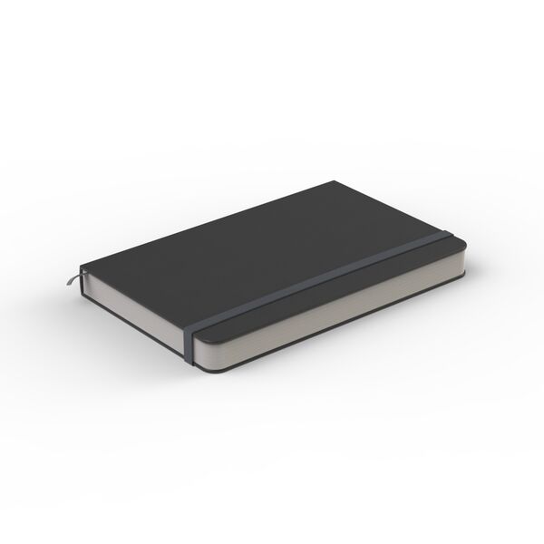 Leather Black A5 Agenda 01 3D Model