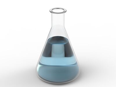 Glass With Liquid Ampoule 01 3D Model