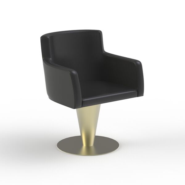 Hairdresser Leather Armchair 01 3D Model