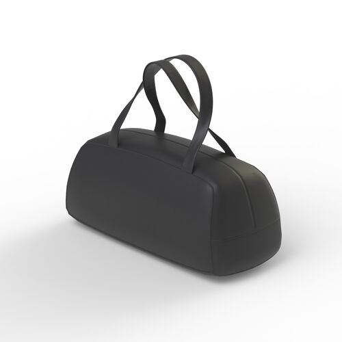 Sport Leather Black Bag 01 3D Model