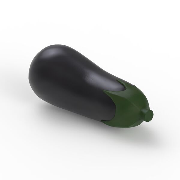 3D Model Aubergine 01 3D Model
