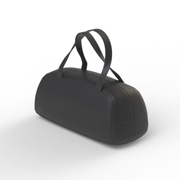 Sport Leather Black Bag 01 3D Model