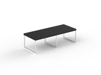 Locker Room Bench 01 3D Model
