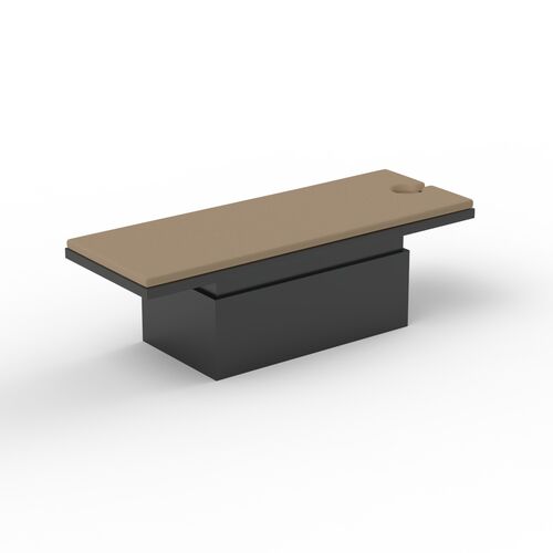 Massage Brown Fabric Bed 01 3D Model
