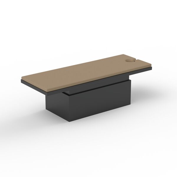 Massage Brown Fabric Bed 01 3D Model