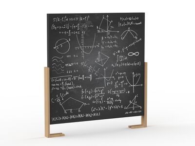 School Blackboard 01 3D Model
