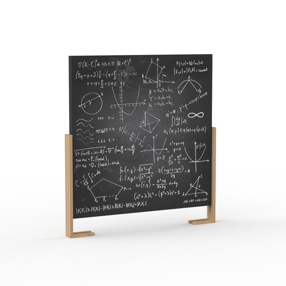 School Blackboard 01 3D Model