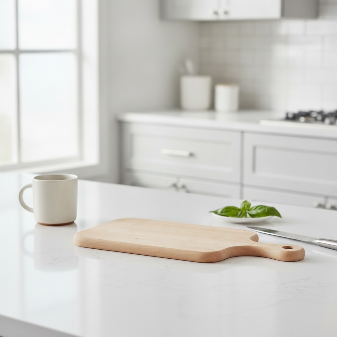 Chopping Light Brown Wood Board 01 3D Model
