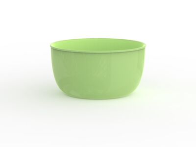 Ceramic Green Round Bowl 02 3D Model