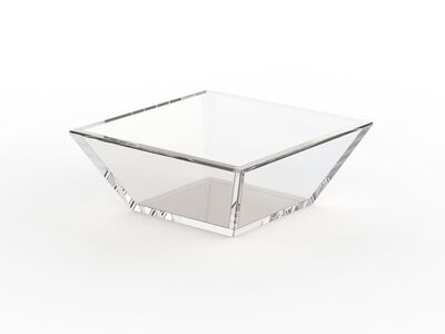 Glass Squared Bowl 02 3D Model