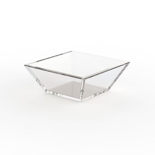 Glass Squared Bowl 02 3D Model