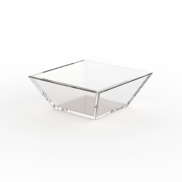 Glass Squared Bowl 02 3D Model