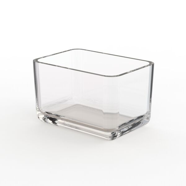 Squared Glass Bowl 01 3D Model