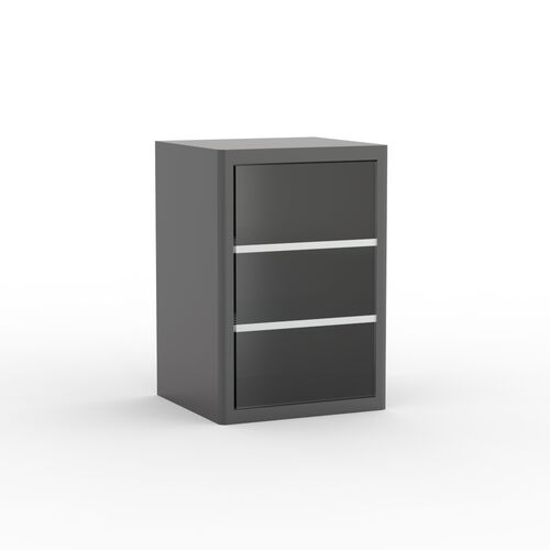 Single Black With Glass Cabinet 01 3D Model
