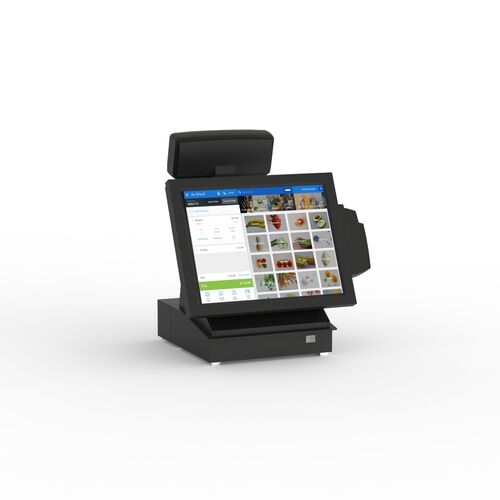 Black Plastic Cashier 03 3D Model
