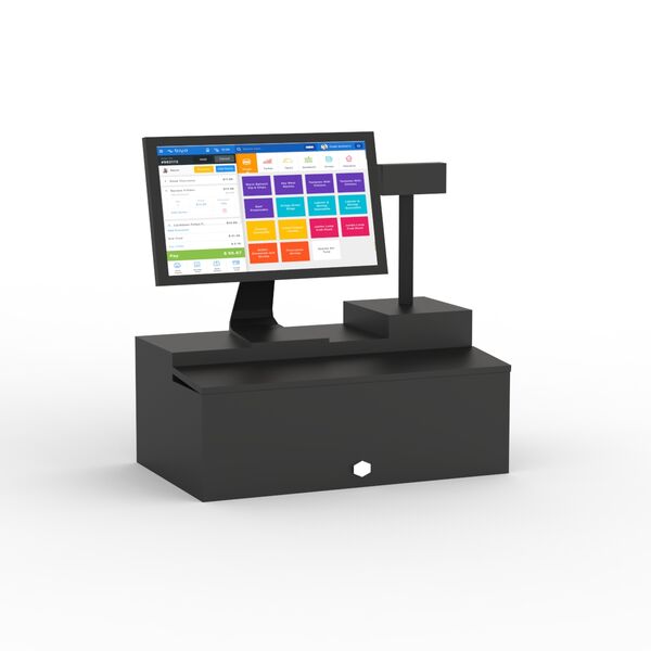 Black Drawer Cashier 04 3D Model