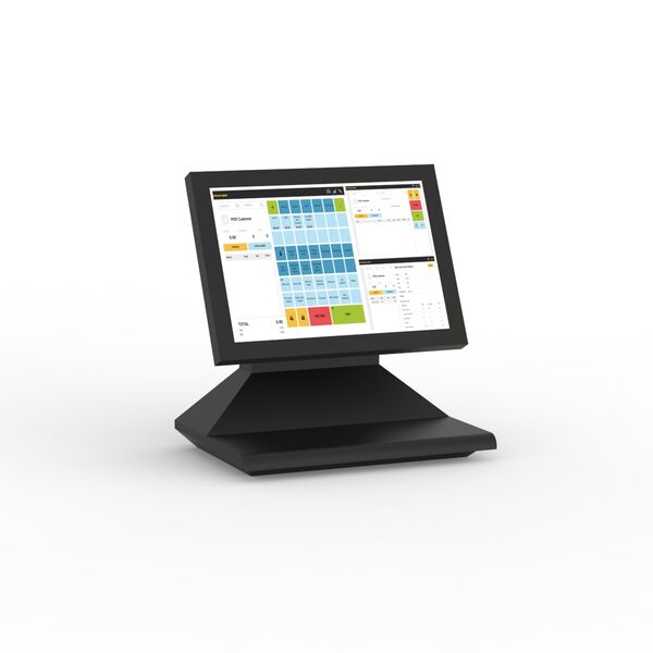 Black Plastic Cashier 02 3D Model