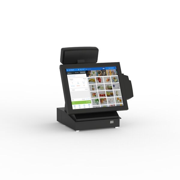 Black Plastic Cashier 03 3D Model