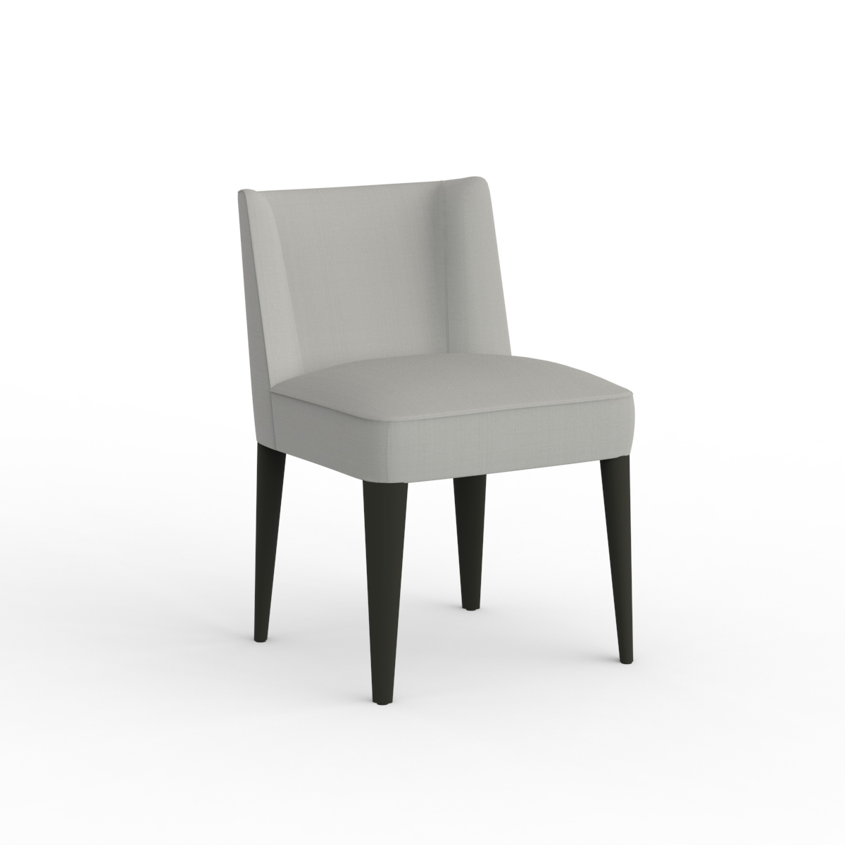 Dining Gray Fabric Chair 01 3D Model