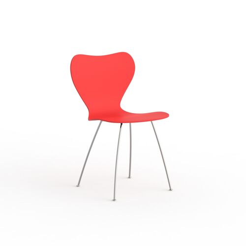 Modern Plastic Red Chair 05 3D Model