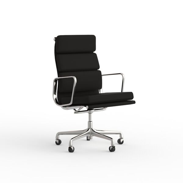 Office Metal And Leather Chair 03 3D Model