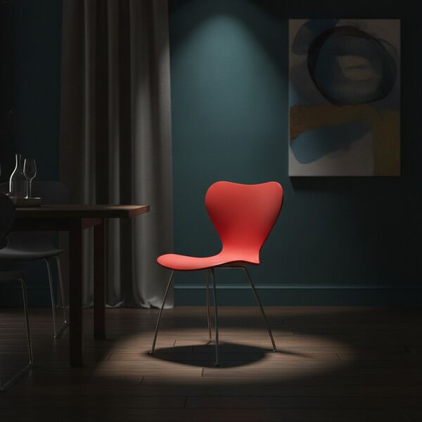 Modern Plastic Red Chair 05 3D Model
