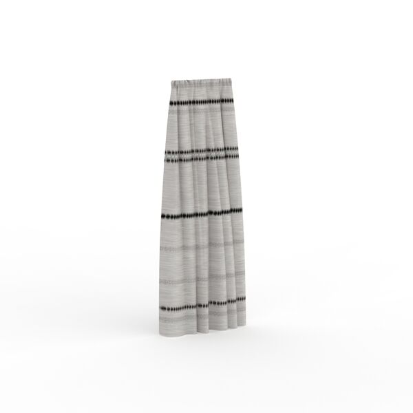 Fabric Gray Curtain 02 3D Model