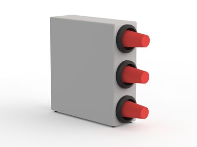 Paper Glass Plastic Dispenser 01 3D Model