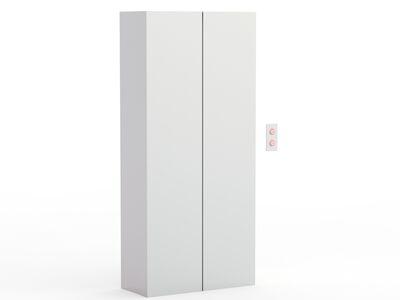Elevator With Controls Door 01 3D Model