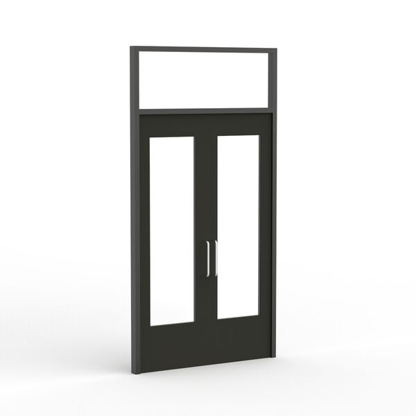 Double With Glass Exterior Door 01 3D Model