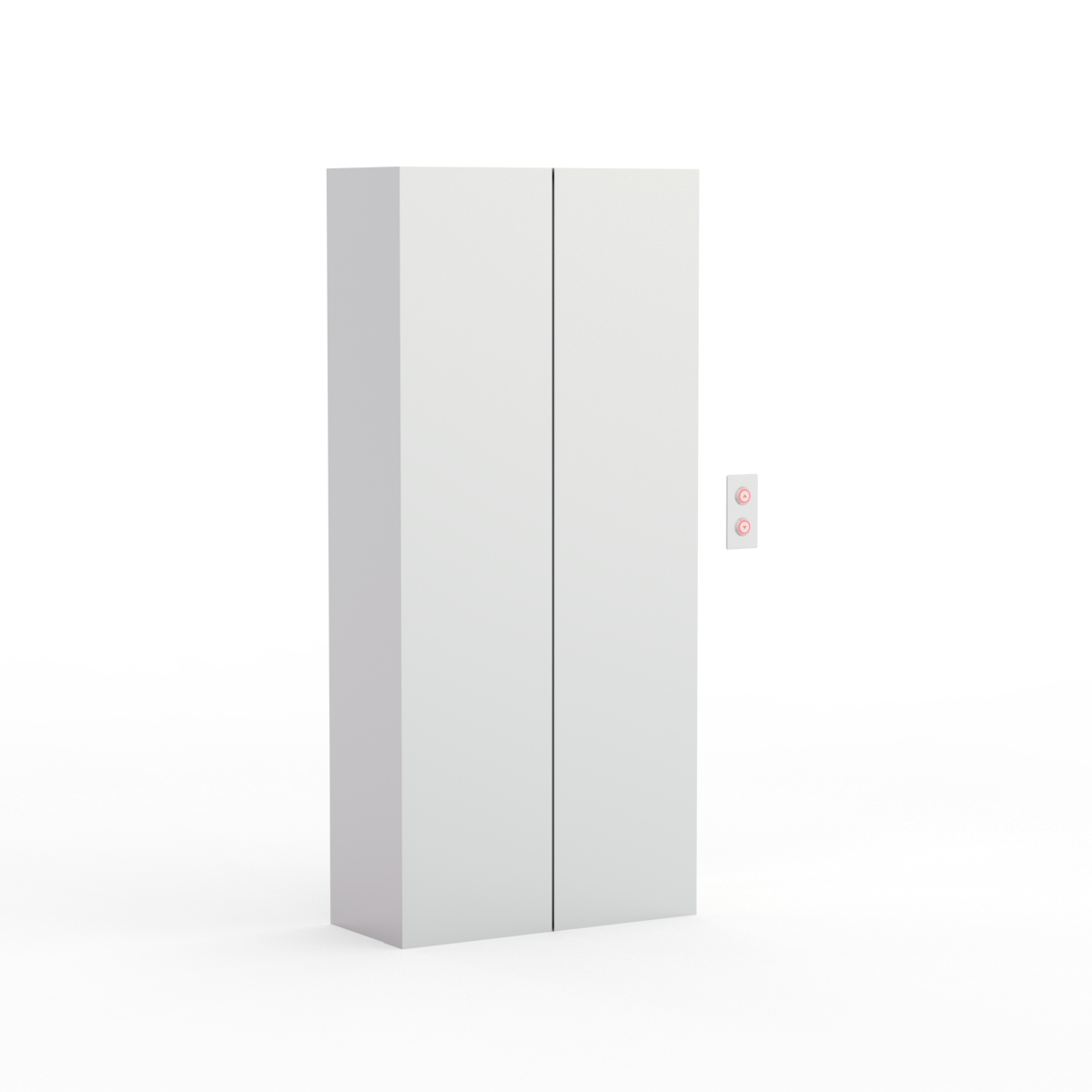 Elevator With Controls Door 01 3D Model