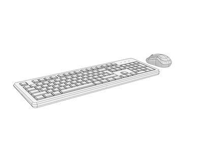 Mouse and Keyboard 02 Rhino3DMShaded