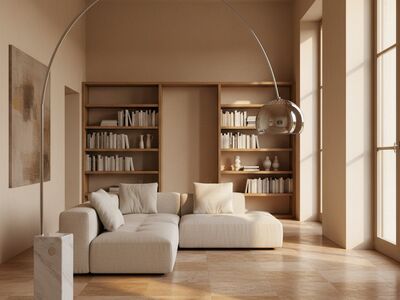 Flos Arco Floor Lamp 3d Model Editorial Interior