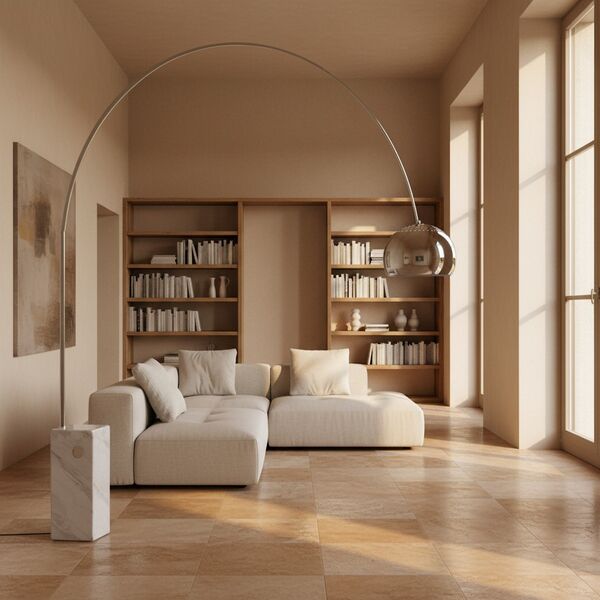 Flos Arco Lamp 3D model — styled interior scene