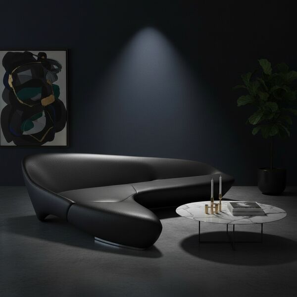 B&B Italia Moon System Sofa 3D model — styled interior scene