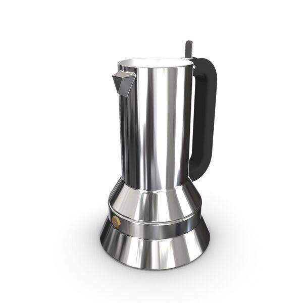 Alessi Moka 9090 3 cups 3D model — styled interior scene