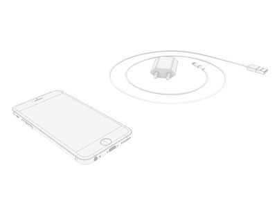 iPhone6+Charger Bundle Rhino3DMShaded