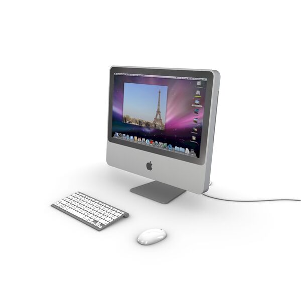 Apple iMac 3D model — studio render