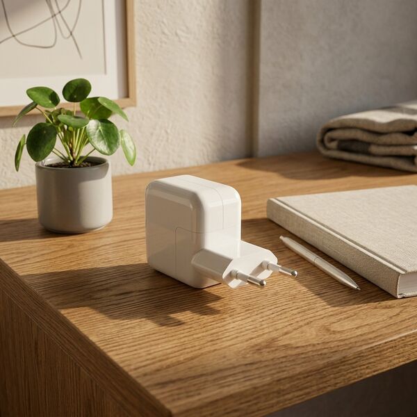 Apple iPad Charger 3D model — styled interior scene