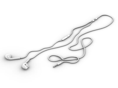 Apple_Wire Earbuds 3D Model