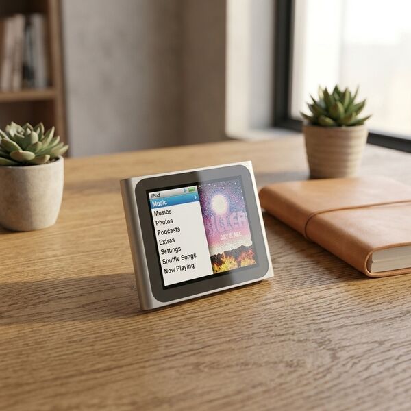 Apple iPod Nano 3D model — styled interior scene