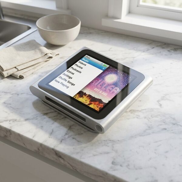 Apple iPod Nano 3D model — styled interior scene