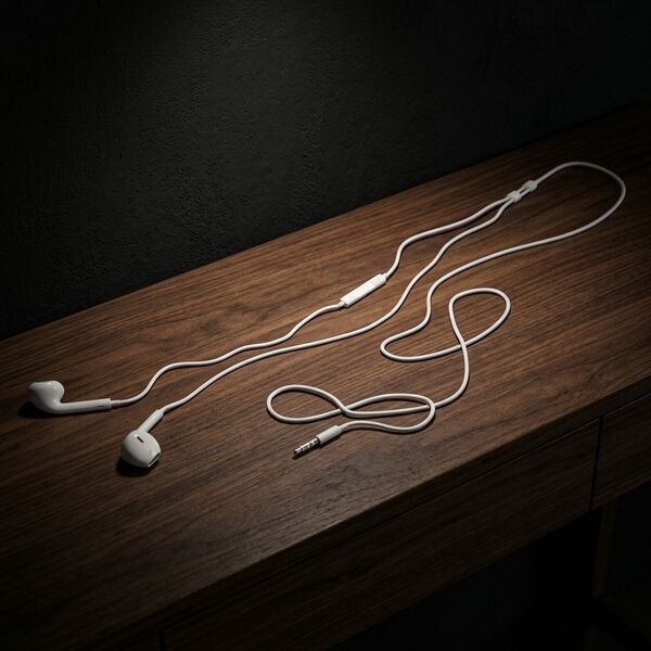 Apple Apple Wire Earbuds 3D model — styled interior scene