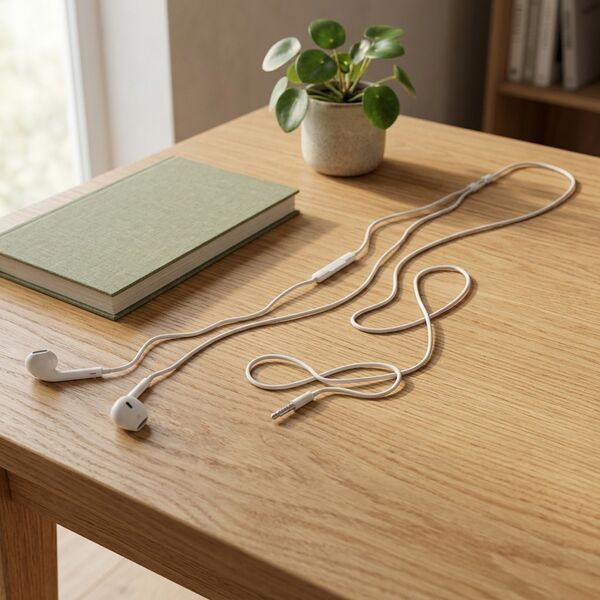Apple Apple Wire Earbuds 3D model — styled interior scene