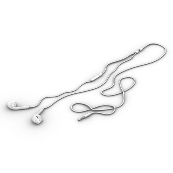 Apple Apple Wire Earbuds 3D model — studio render
