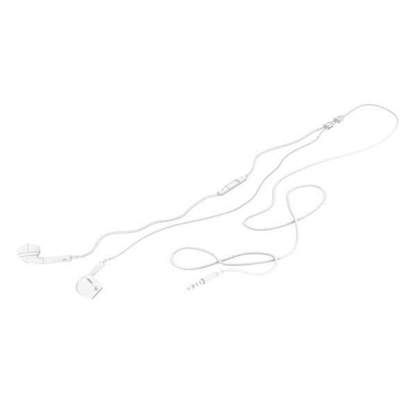 Apple Apple Wire Earbuds 3D model — clay shaded view