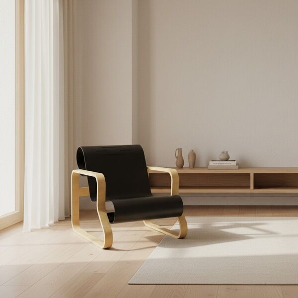Artek Paimio Chair 3D model — styled interior scene