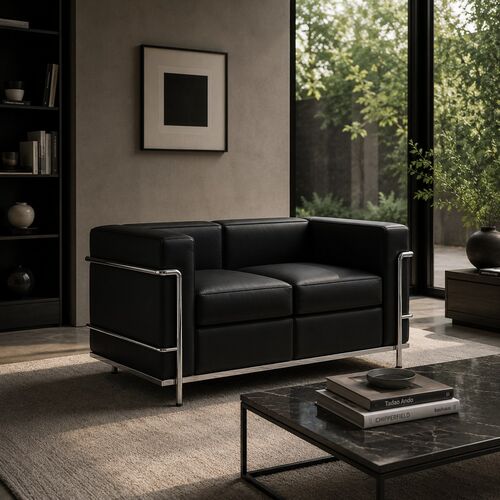 LC2 Sofa 2 Seats 3D Model