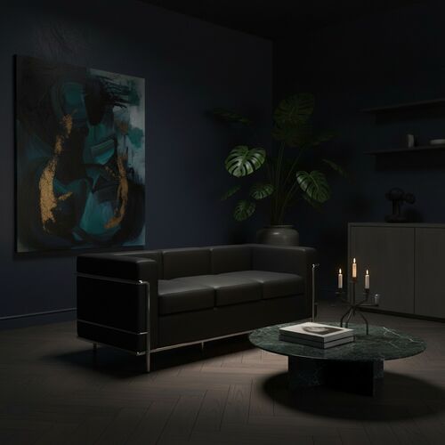 LC2 Sofa 3 Seats 3D Model