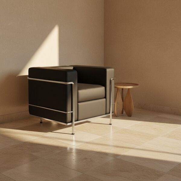 Cassina LC2 Armchair 3D model — styled interior scene